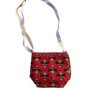 Hysteric Glamour Y2K Red Graphic Print Crossbody Bag Yellow Accents